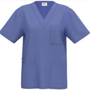 Scrub Top for Women 4-Way Stretch Size Large
